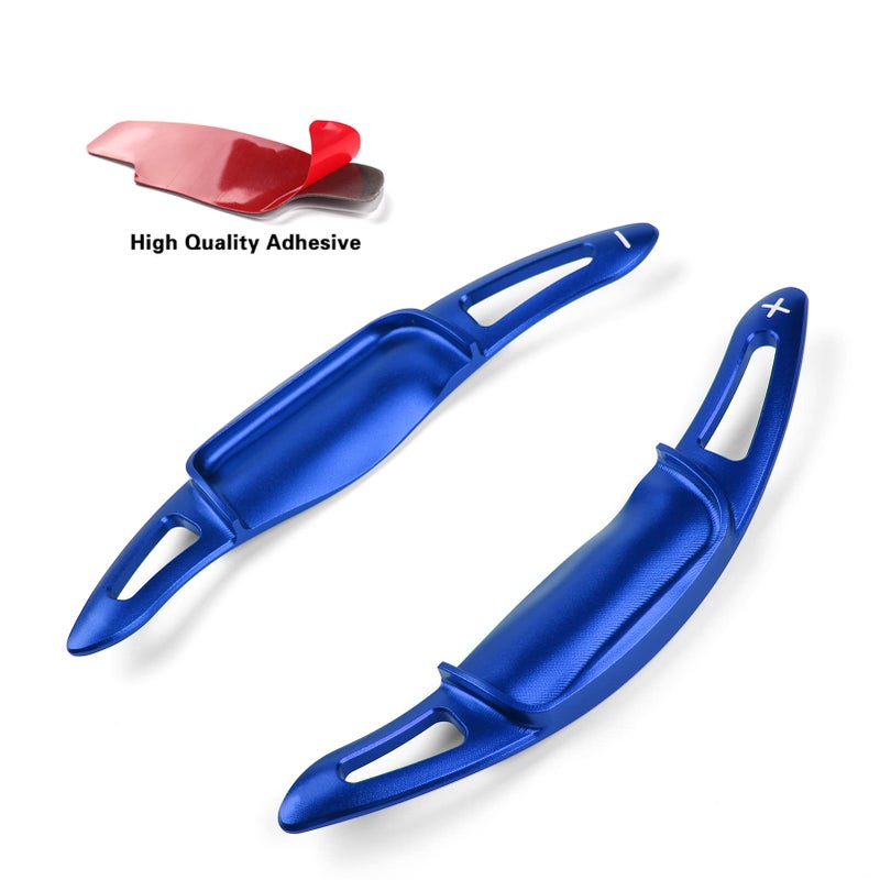 CKE Compatible with Toyota Camry 2026 2025 2024 2023 2022 2021 2020 2019 2018 for Corolla RAV4 Crown Avalon Accessories Sporty Car Paddle Shifter Extension Shift Paddle Cover Trims -Blue - Image 5